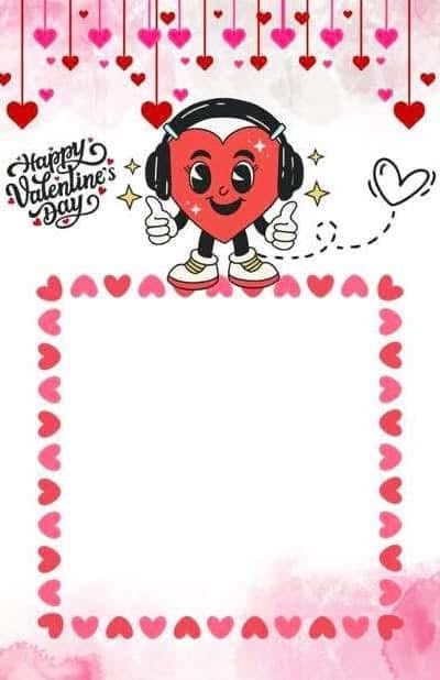 Jumbo Valentine Cards Template