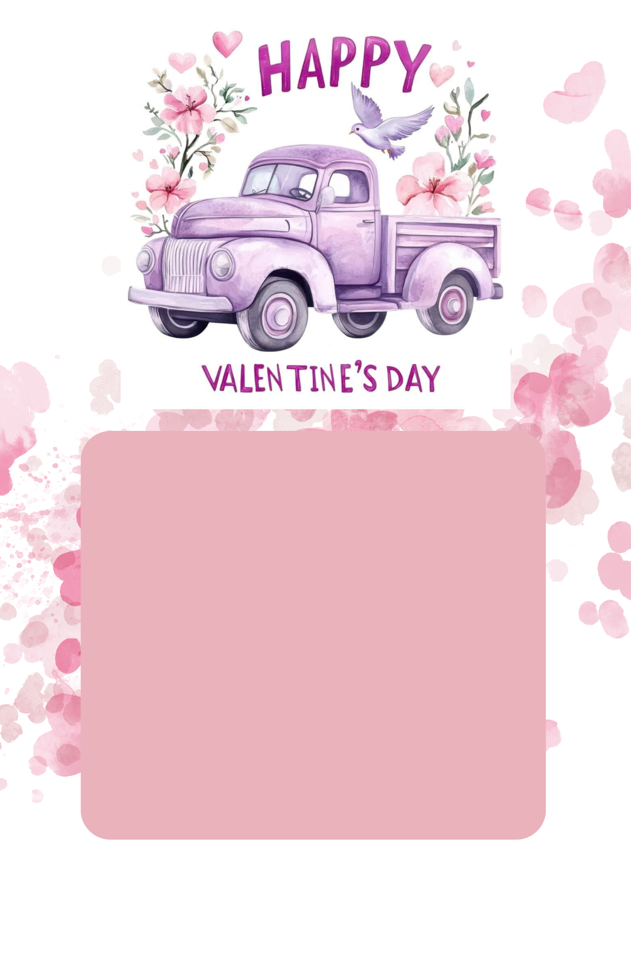 Jumbo Valentine Cards Template